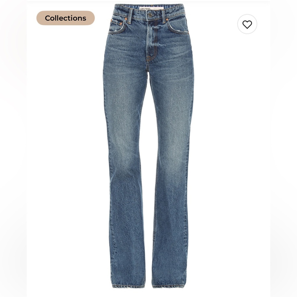 GRLFRND Melanie High Rise Boot Cut Jeans - Blue